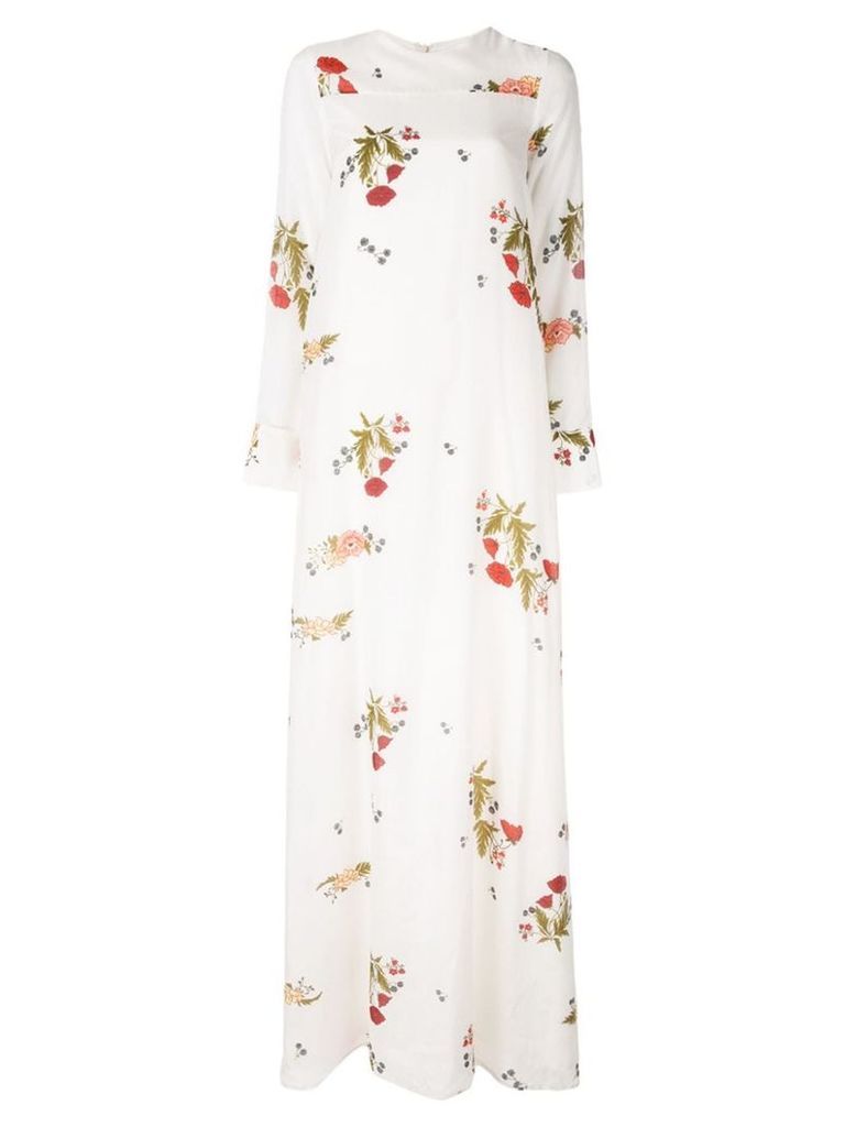 Macgraw Soiree floral print dress - White