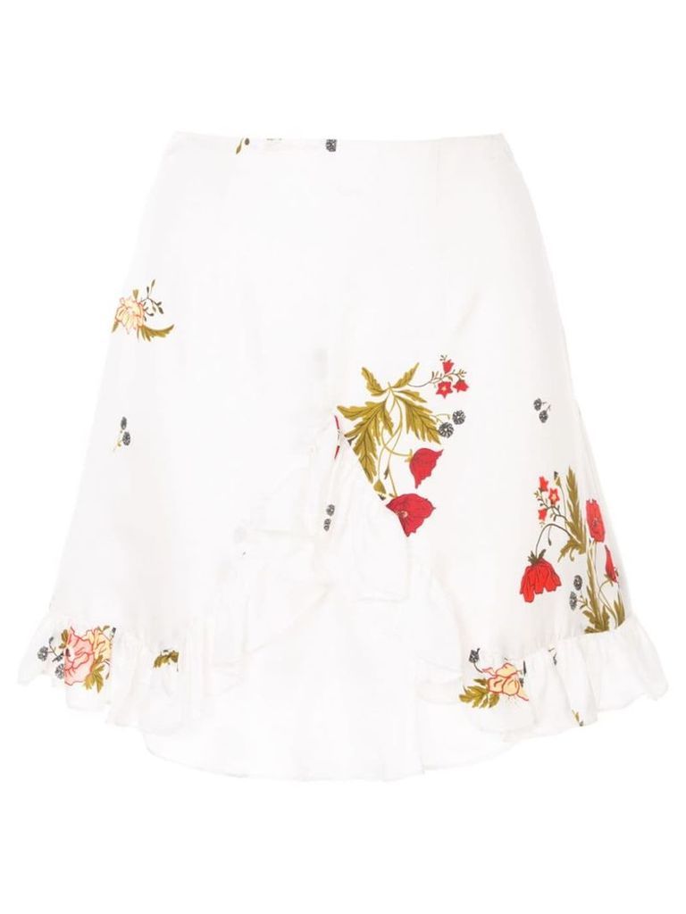 Macgraw Bonjour ruffle skirt - White