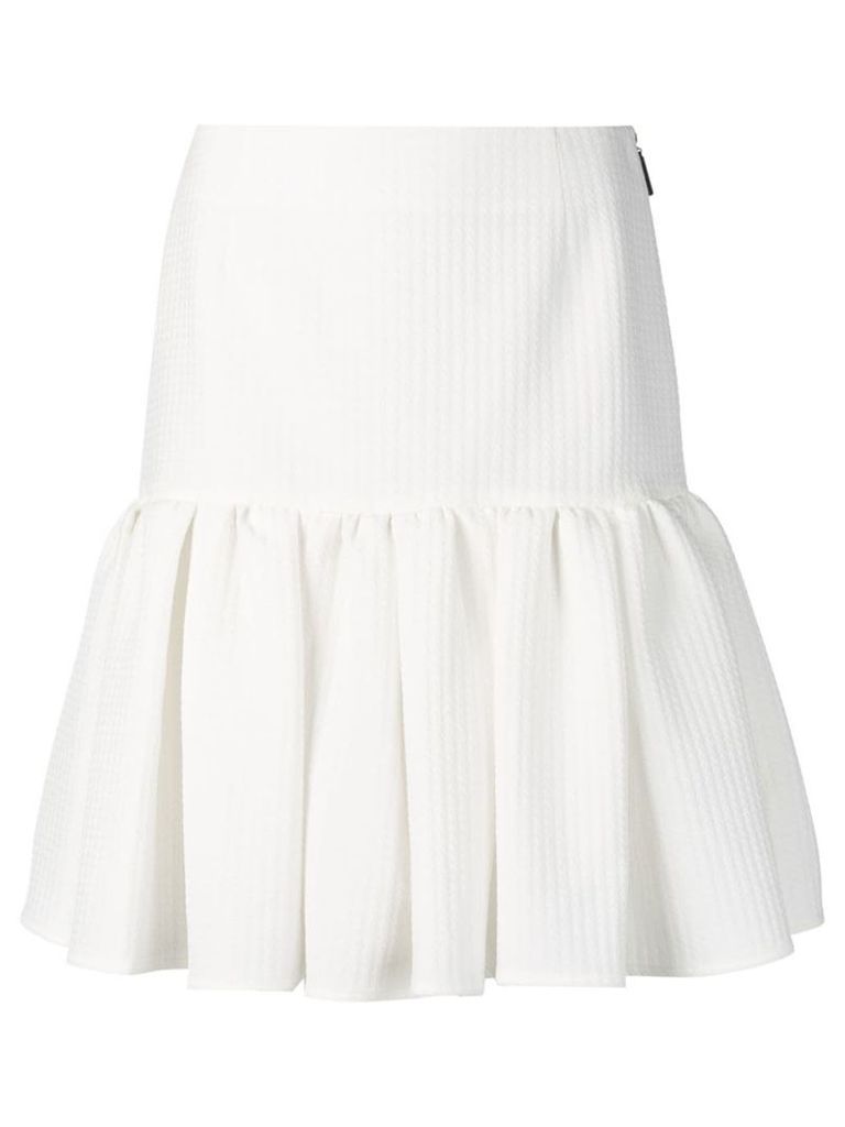 MSGM short ruffled skirt - White