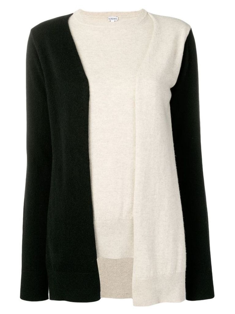 Loewe cashmere shoulder sleeve sweater - Neutrals
