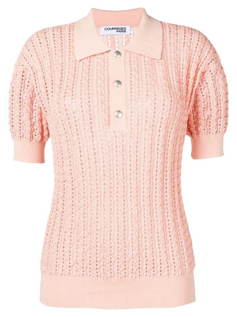 Courrèges knitted top - PINK