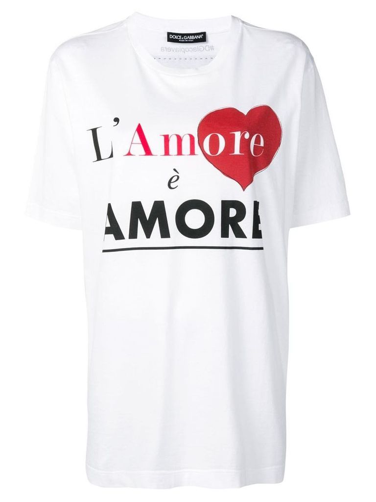 Dolce & Gabbana L'Amore è Bellezza T-shirt - White