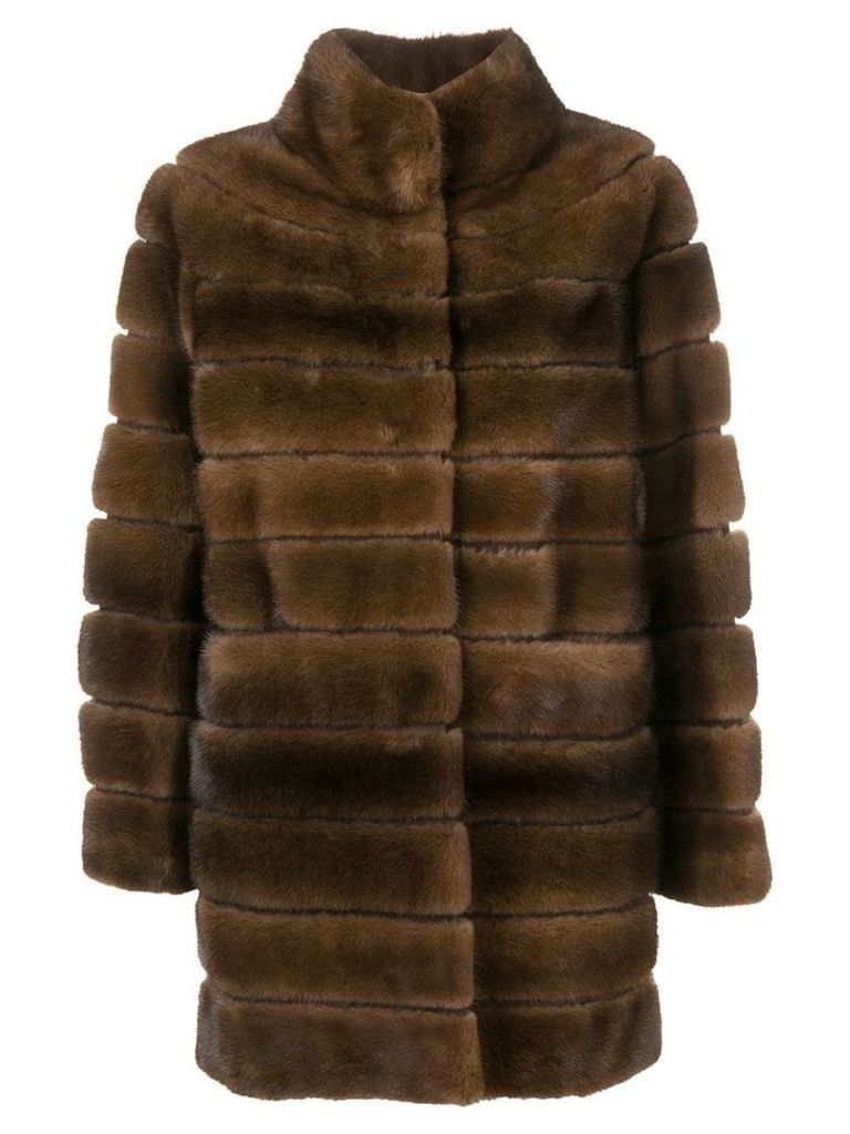 Liska Chayenna fur coat - Brown