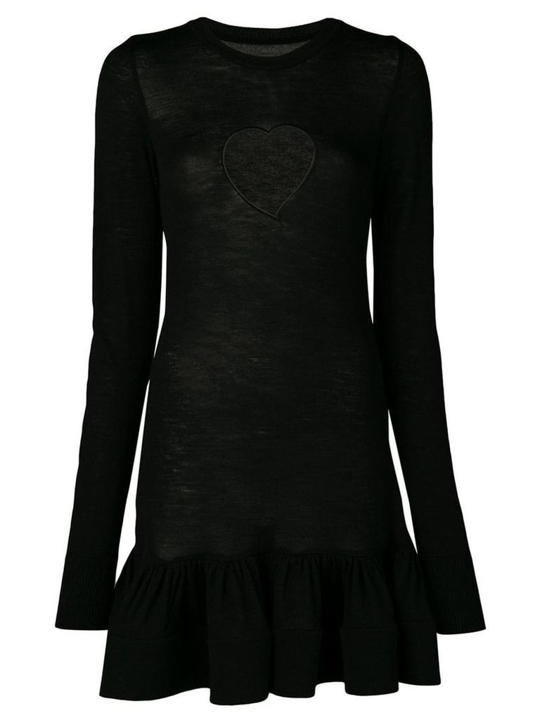 Marques'Almeida heart cut-out dress - Black