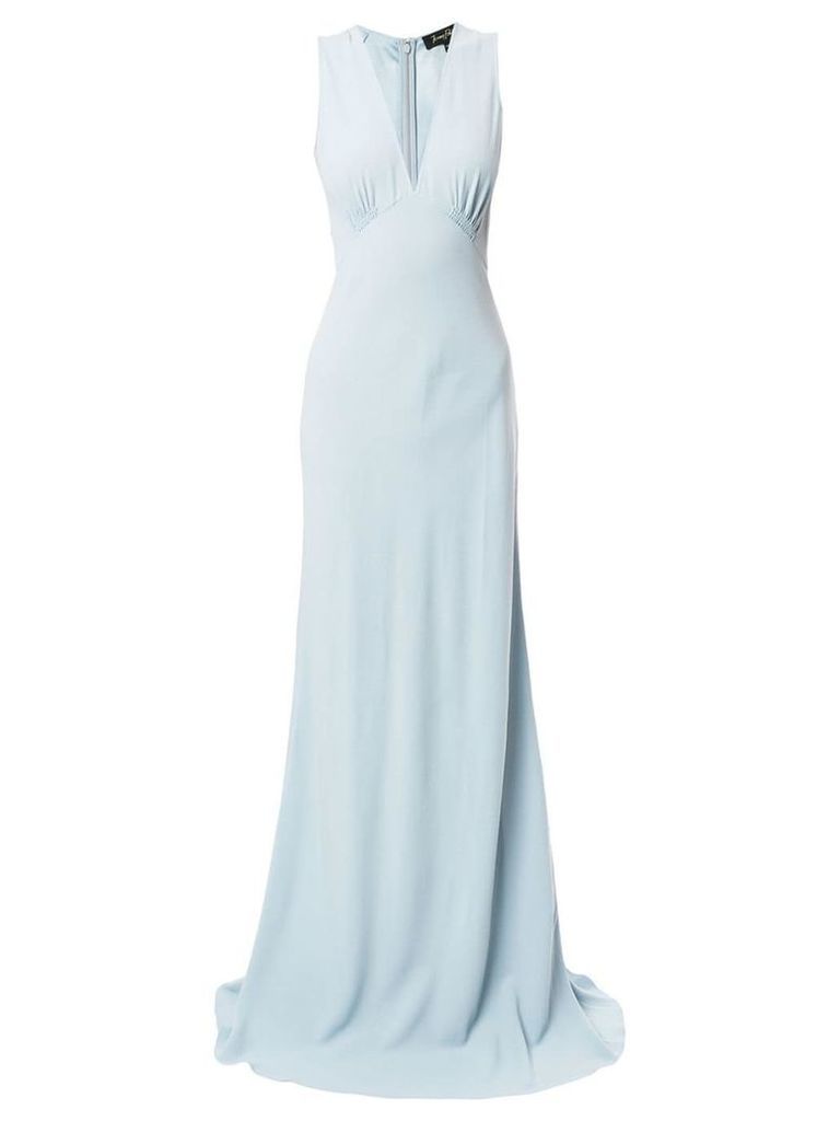Jenny Packham V-neck slip dress - Blue