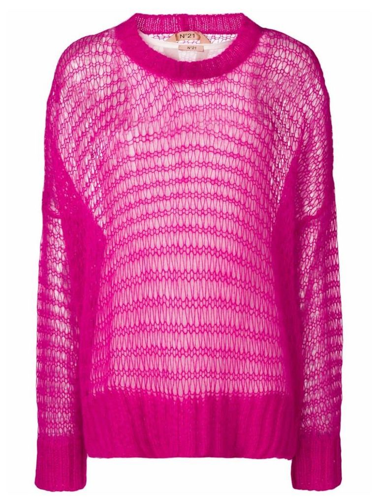 Nº21 oversized loose knit jumper - Pink
