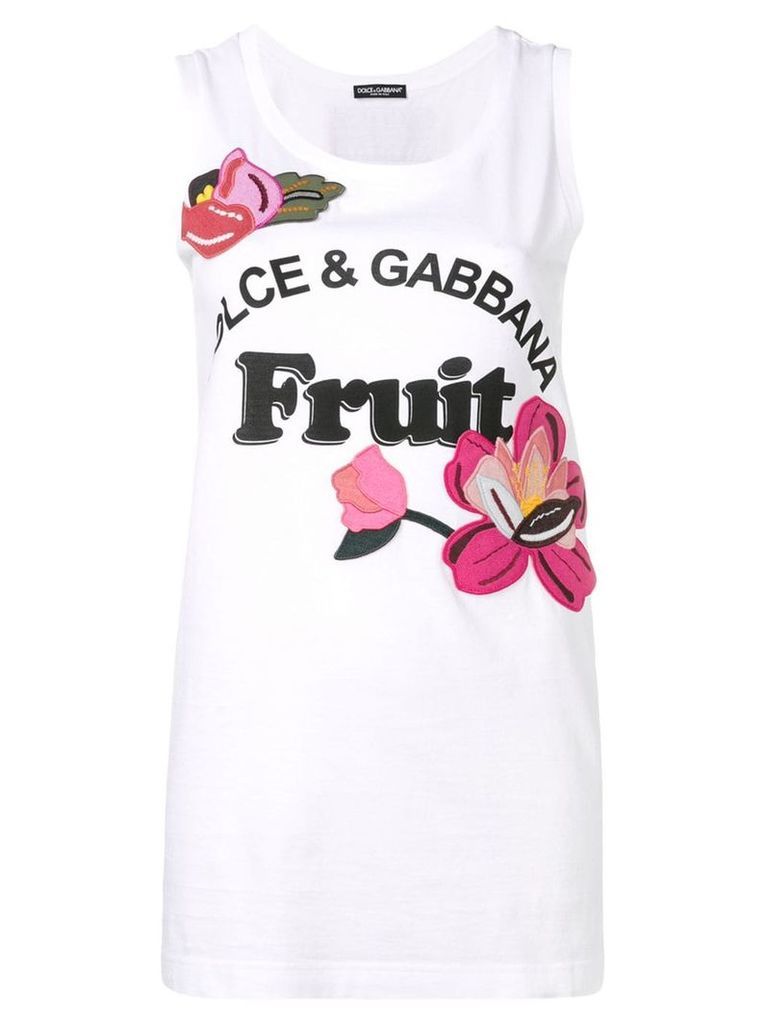 Dolce & Gabbana Fruit tank top - White