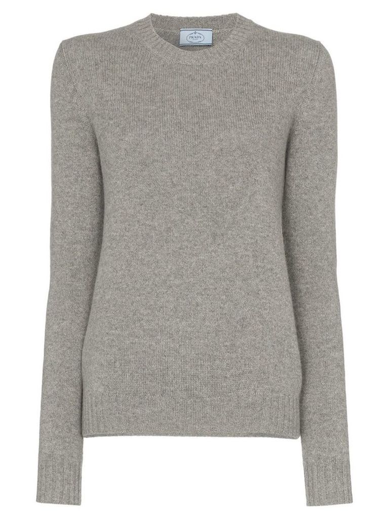 Prada cutout cashmere jumper - Grey