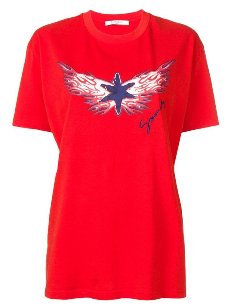 Givenchy Star Flame printed T-shirt - Red