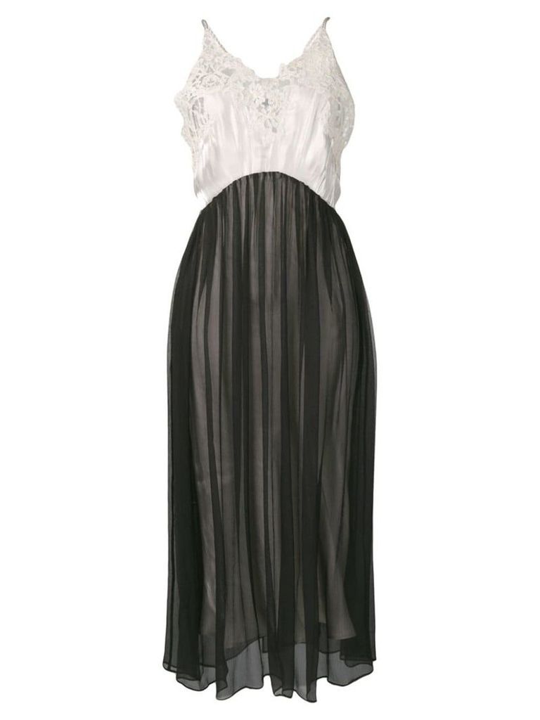 Prada lace-embellished slip dress - Black