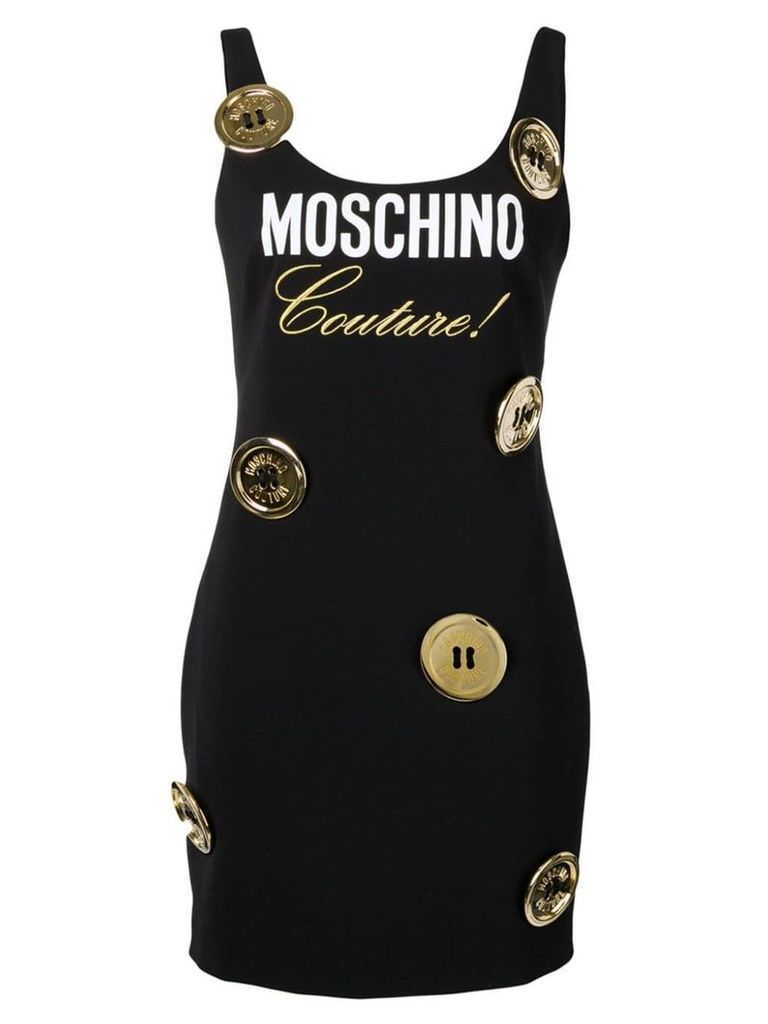 Moschino logo dress - Black