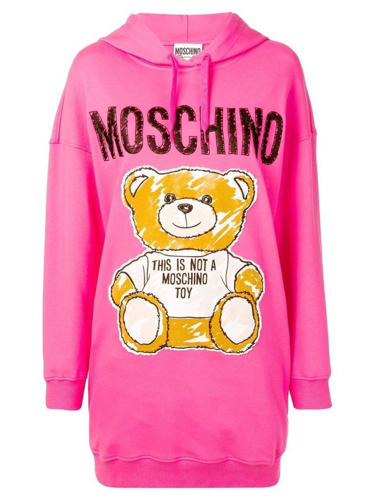 Moschino Teddy Bear hooded dress - Pink