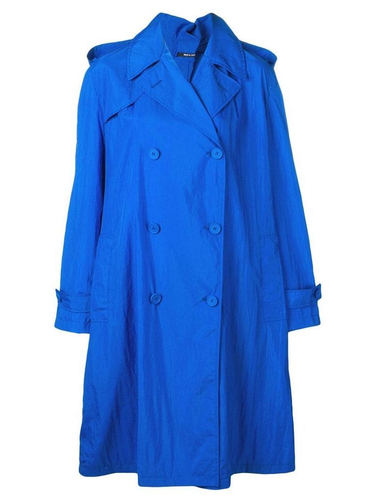Maison Margiela oversized trench coat - Blue