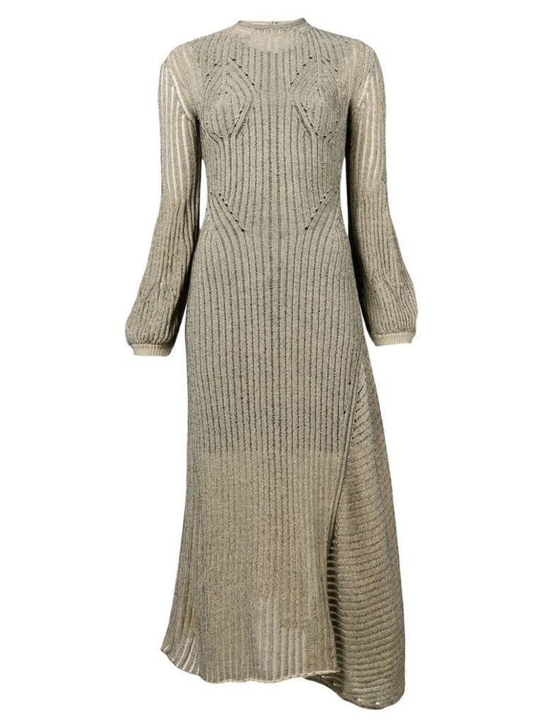 Chloé ribbed knit midi dress - NEUTRALS