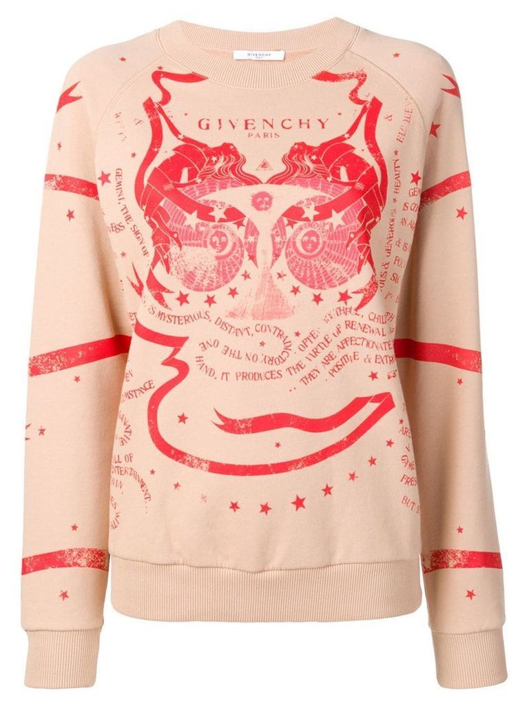 Givenchy printed crewneck sweatshirt - NEUTRALS