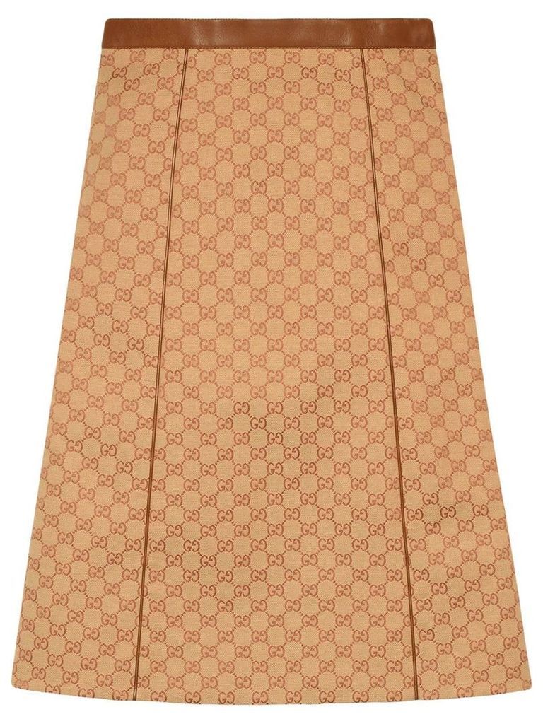 Gucci GG canvas skirt - NEUTRALS