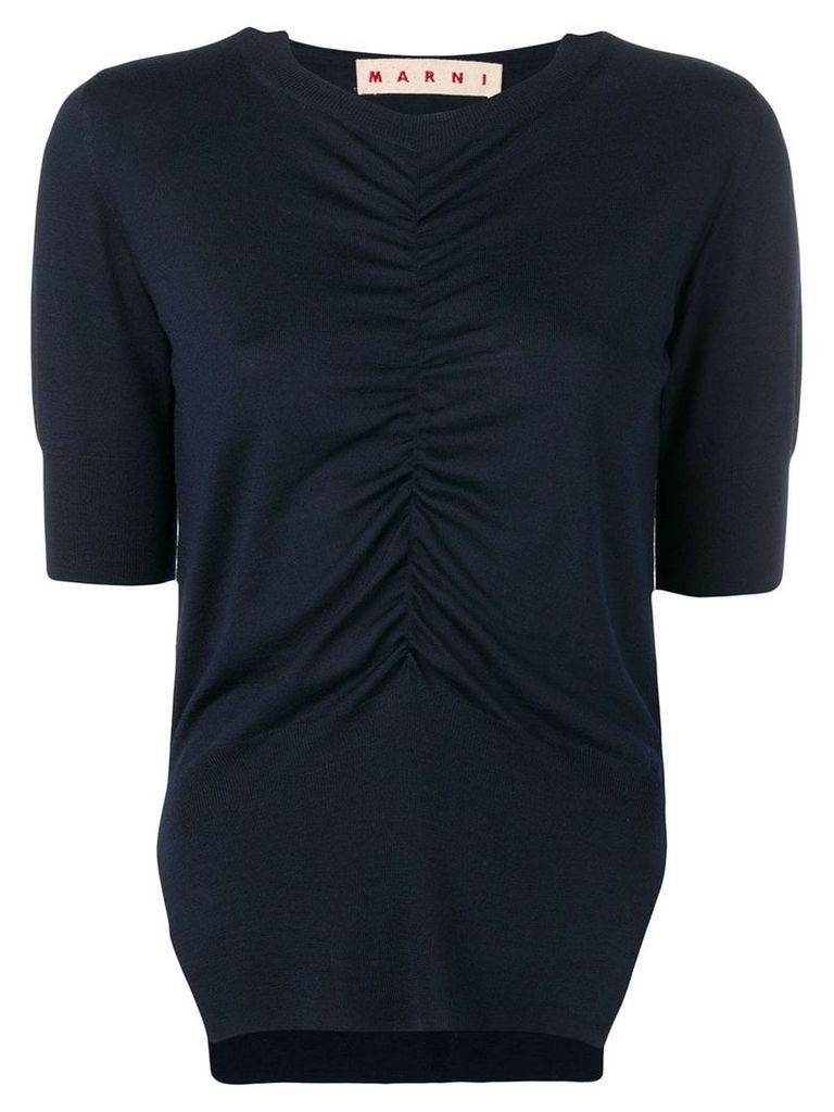 Marni ruched blouse - Blue