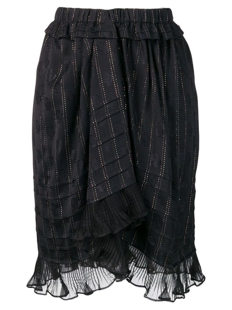 Isabel Marant ruffled panel skirt - Black