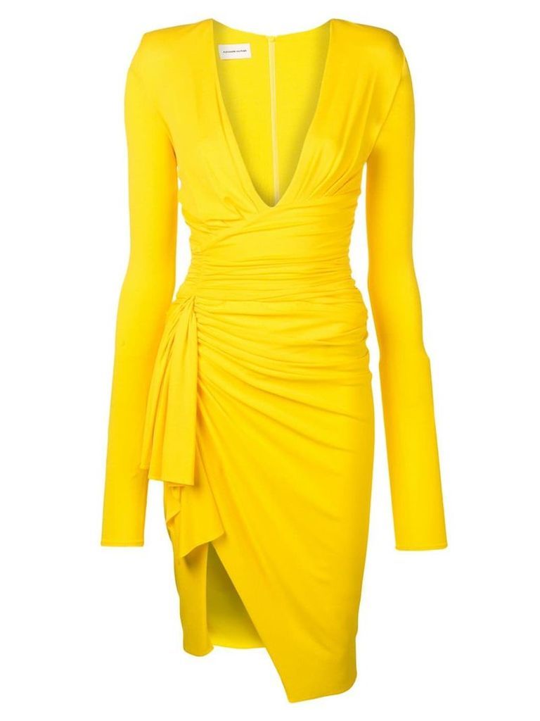 Alexandre Vauthier asymmetric dress - Yellow