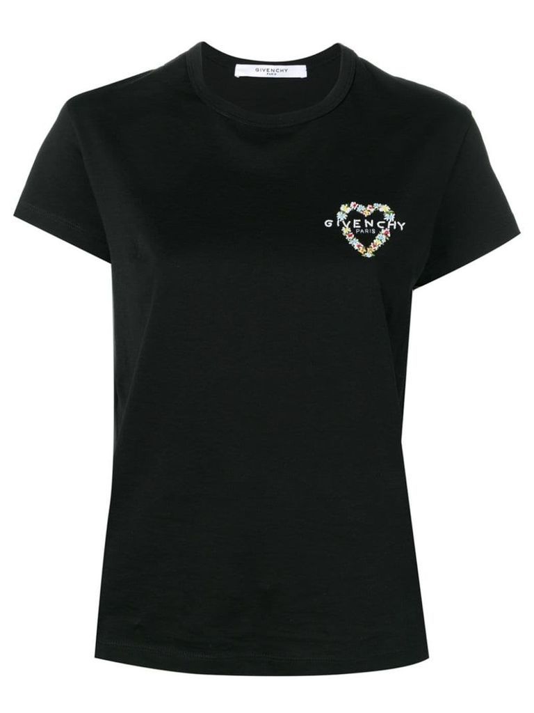 Givenchy heart logo T-shirt - Black