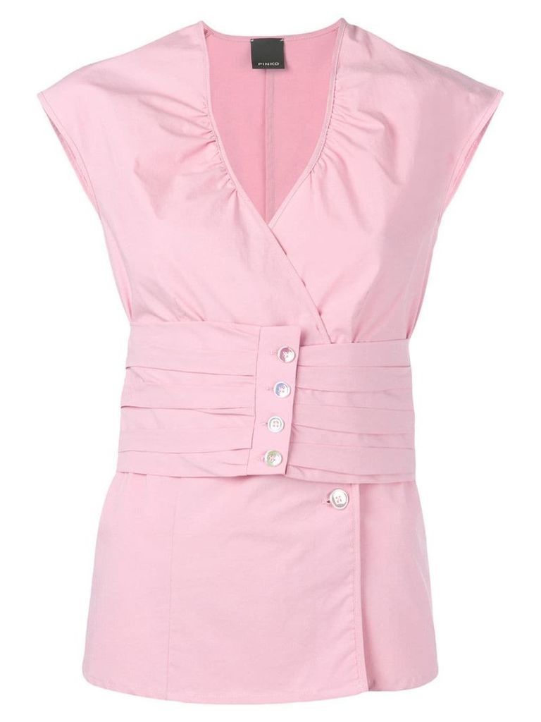 Pinko button-detail blouse