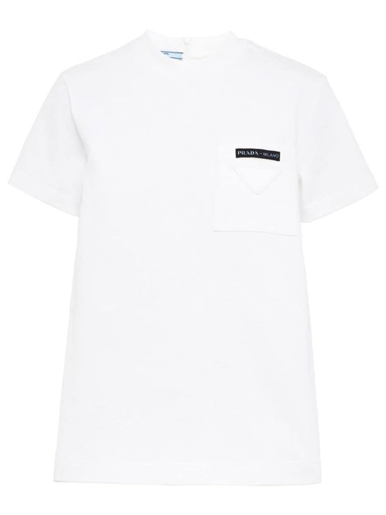 Prada logo patch pocket T-shirt - White
