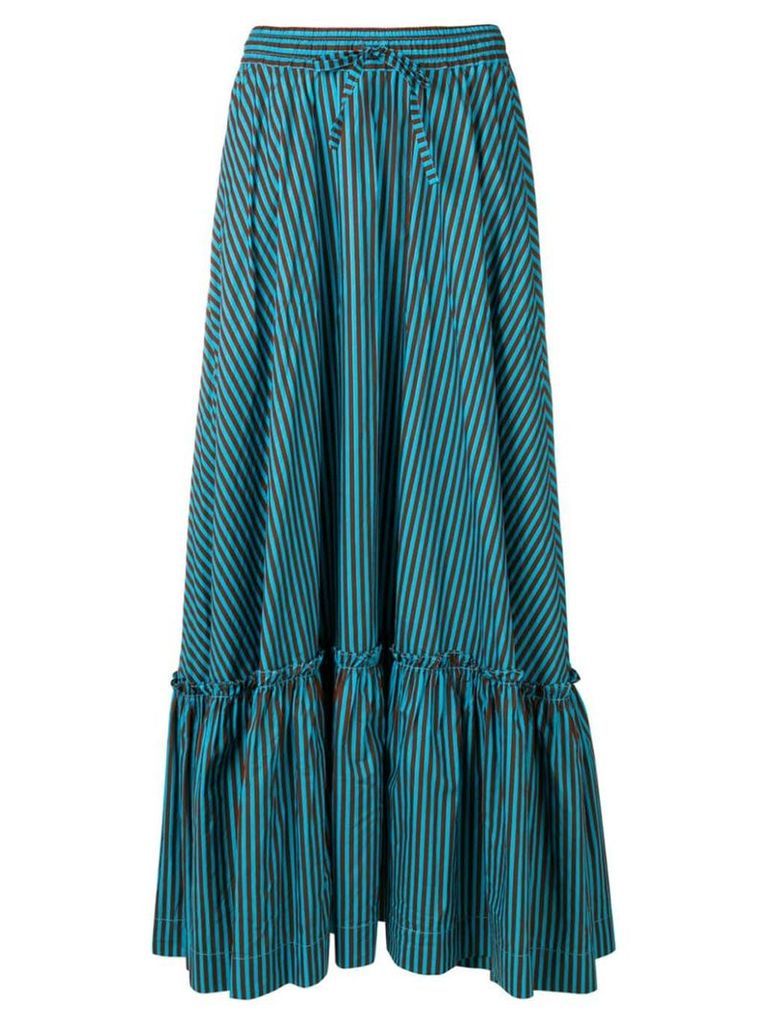 P.A.R.O.S.H. long striped skirt - Blue