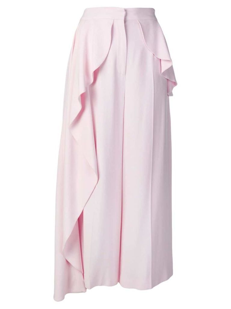 Alexander McQueen peplum drape cullotes - Pink