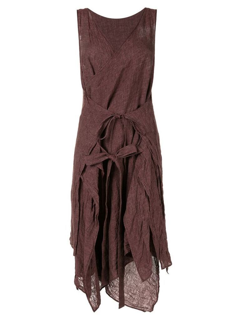 Forme D'expression layered apron dress - Brown