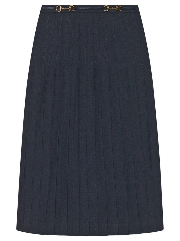 Gucci Pleated wool skirt - Blue