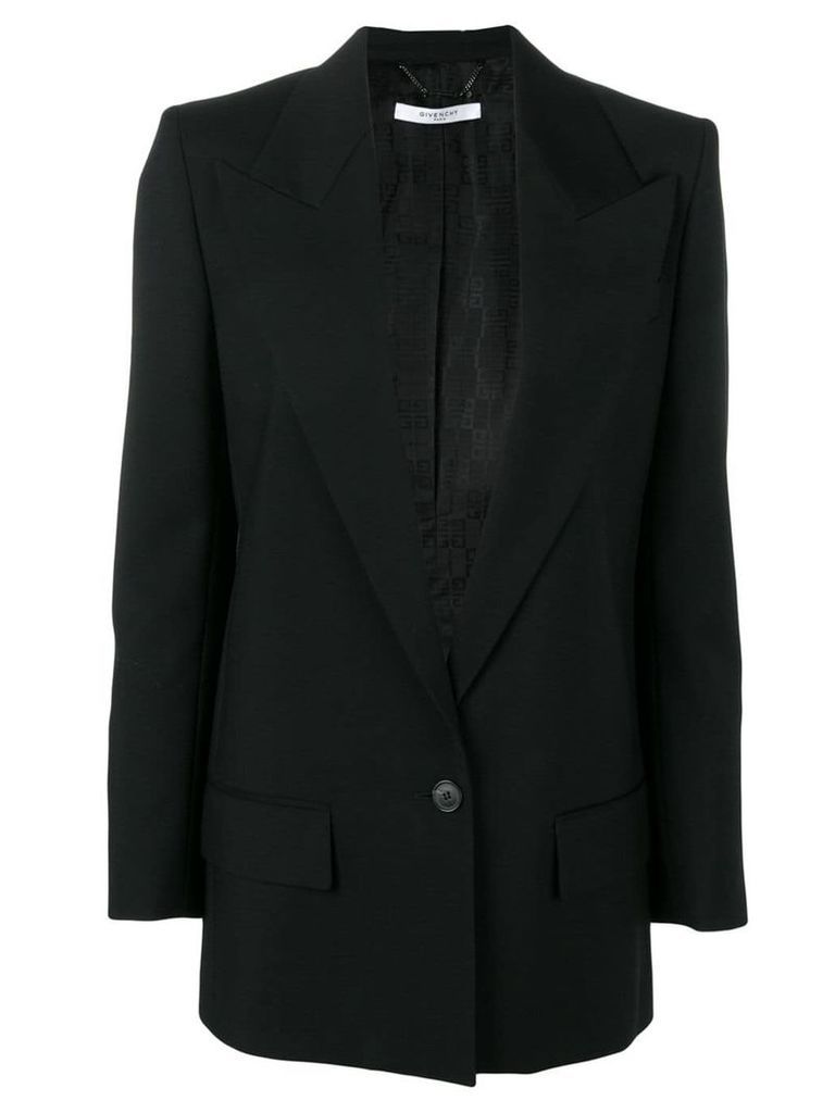 Givenchy deep V-neck blazer - Black