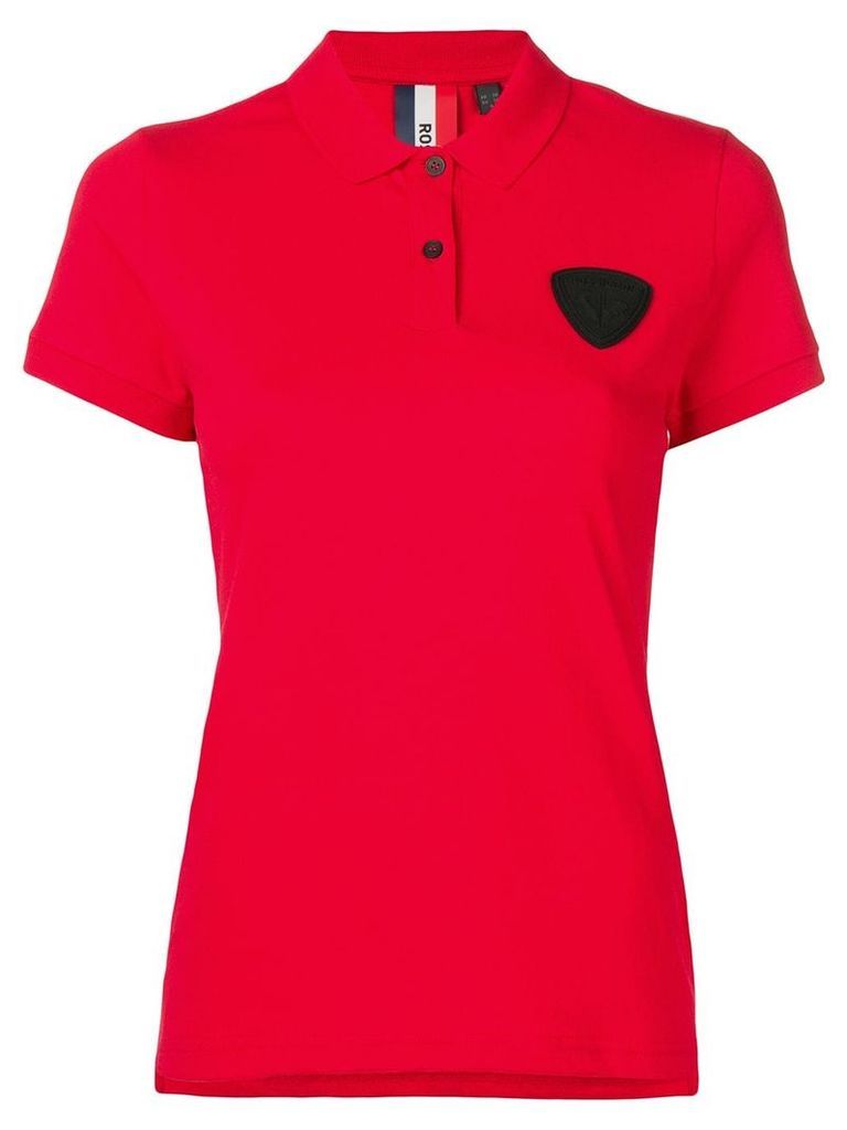 Rossignol patch detail polo shirt - Red