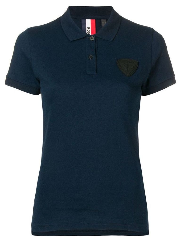Rossignol patch detail polo shirt - Blue