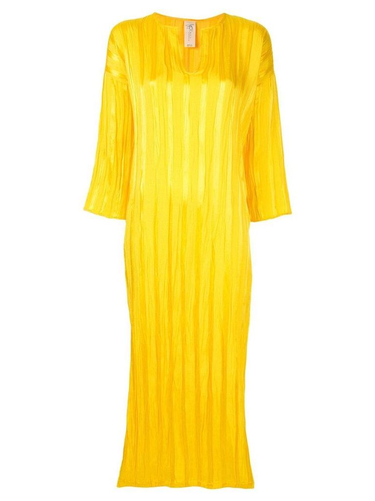 Zero + Maria Cornejo satin beach dress - Yellow