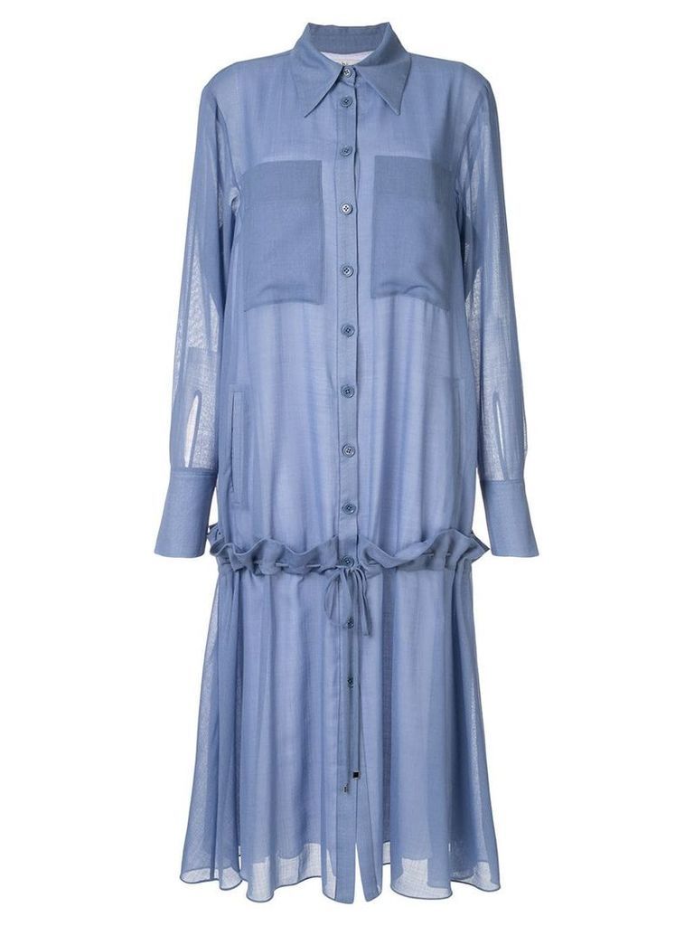 Tibi Smoke blue shirt dress