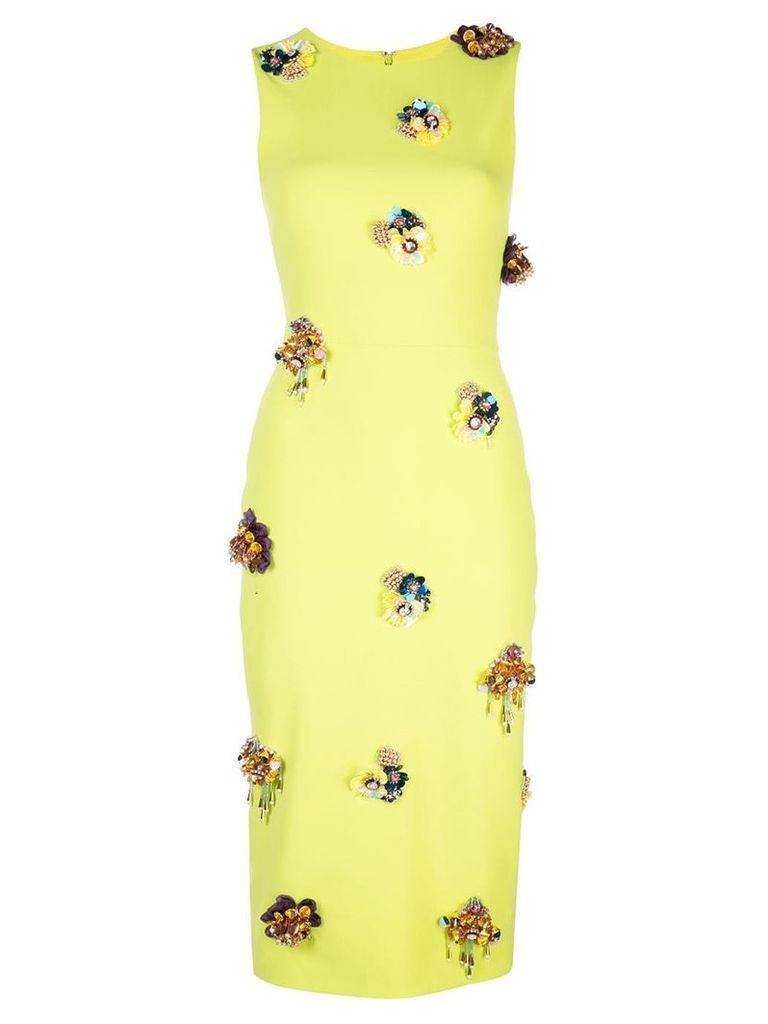 Christian Siriano embellished details dress - Green
