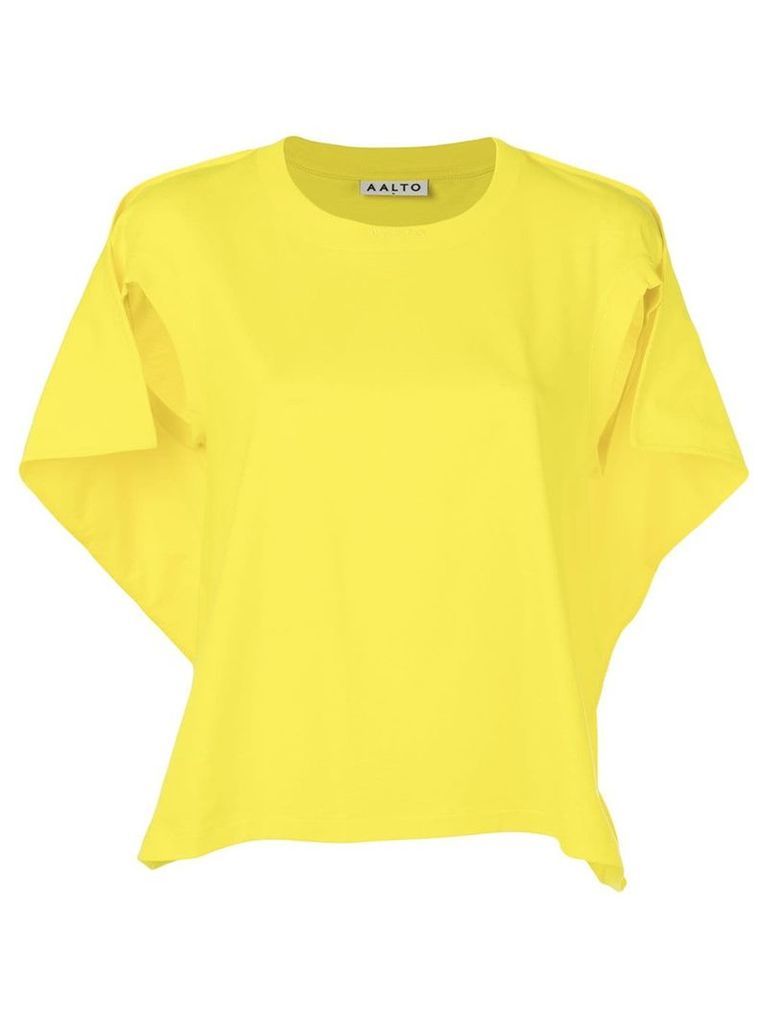 Aalto sleeveless flared top - Yellow