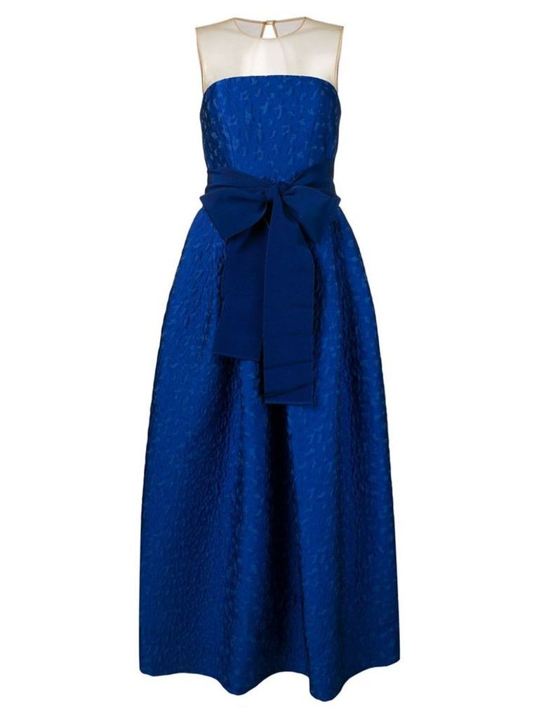 P.A.R.O.S.H. strapless flared dress - Blue