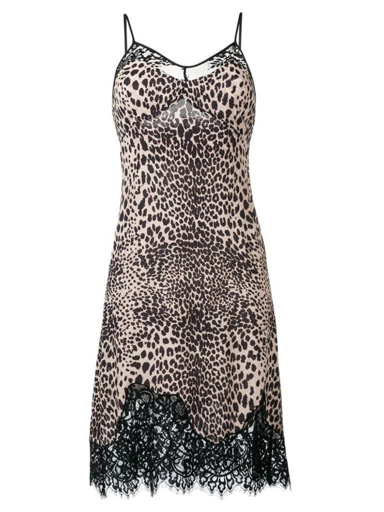 McQ Alexander McQueen animal print cami dress - Black