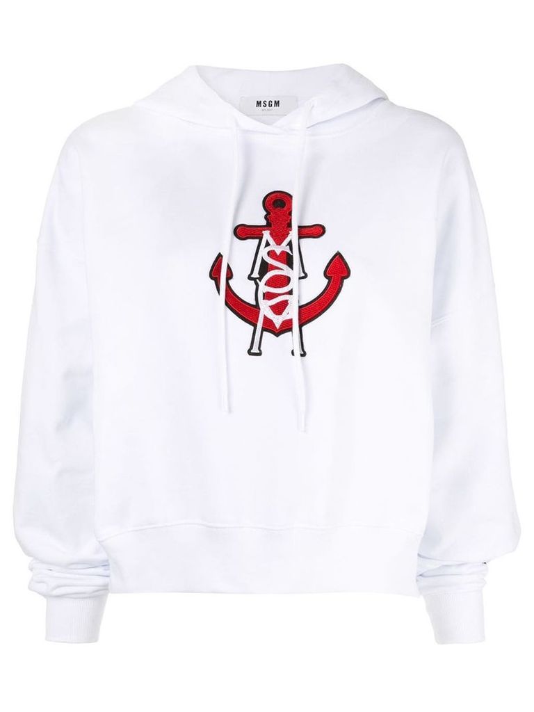 MSGM Sailor hoodie - White