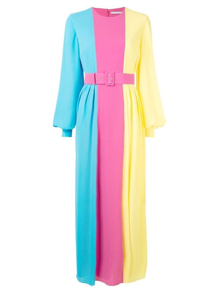 Emilia Wickstead colour block long dress - Multicolour