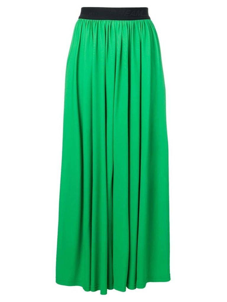 MSGM pleated maxi skirt - Green