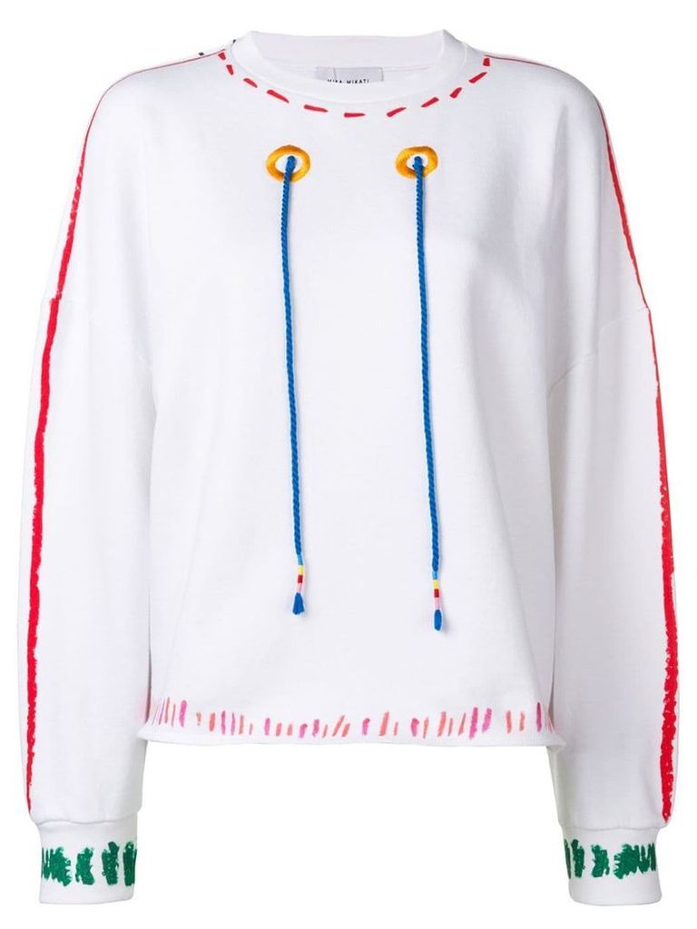 Mira Mikati graphic sweatshirt - White