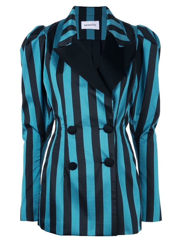 16Arlington structured blazer with stripes - Blue