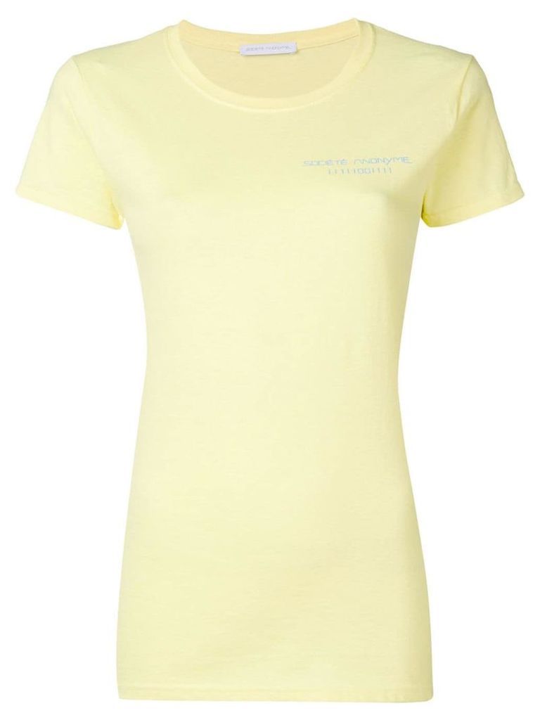 Société Anonyme Brand logo T-shirt - Yellow
