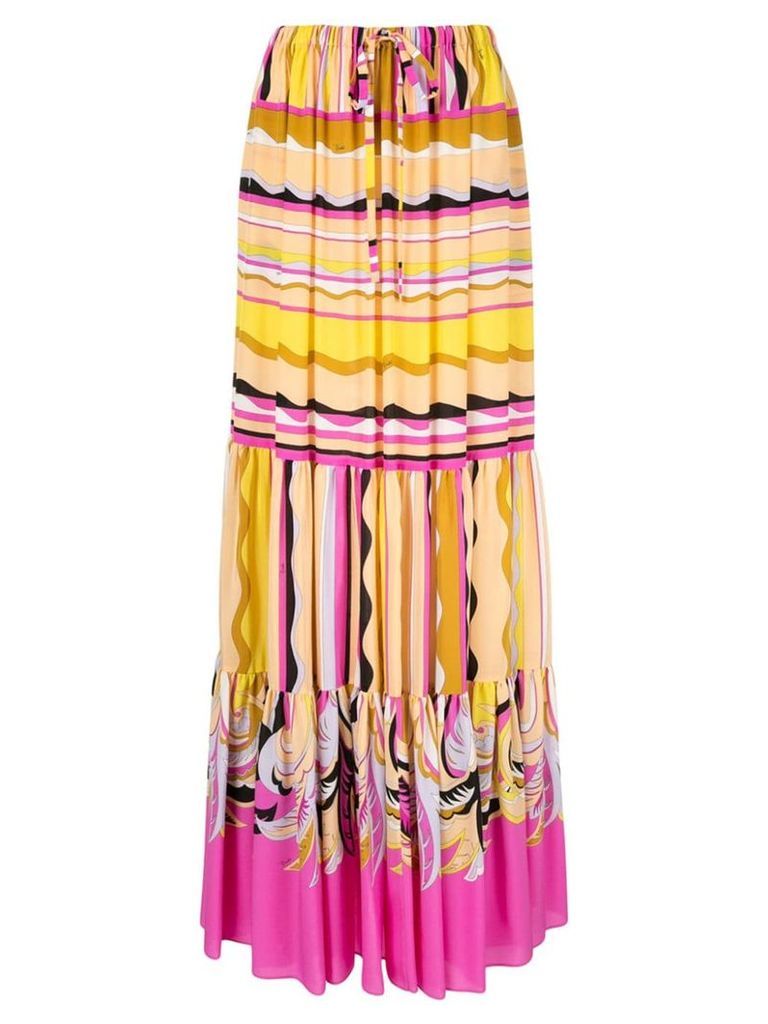Emilio Pucci Guanabana print maxi skirt - Multicolour