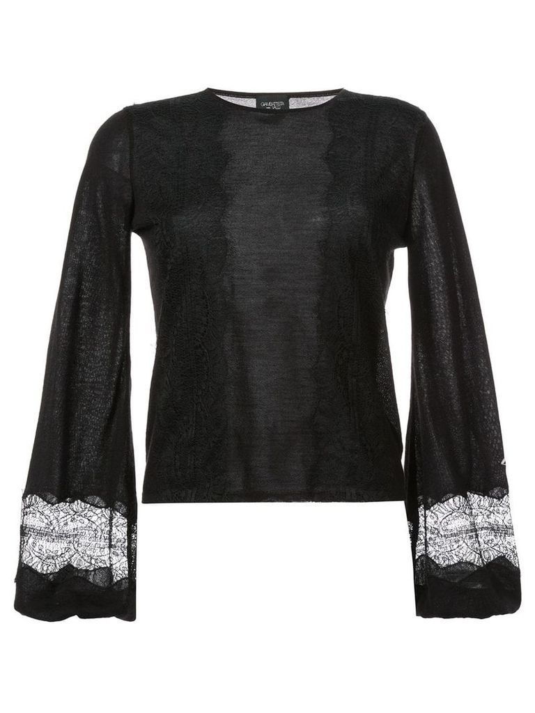 Giambattista Valli bell-sleeve sweater - Black