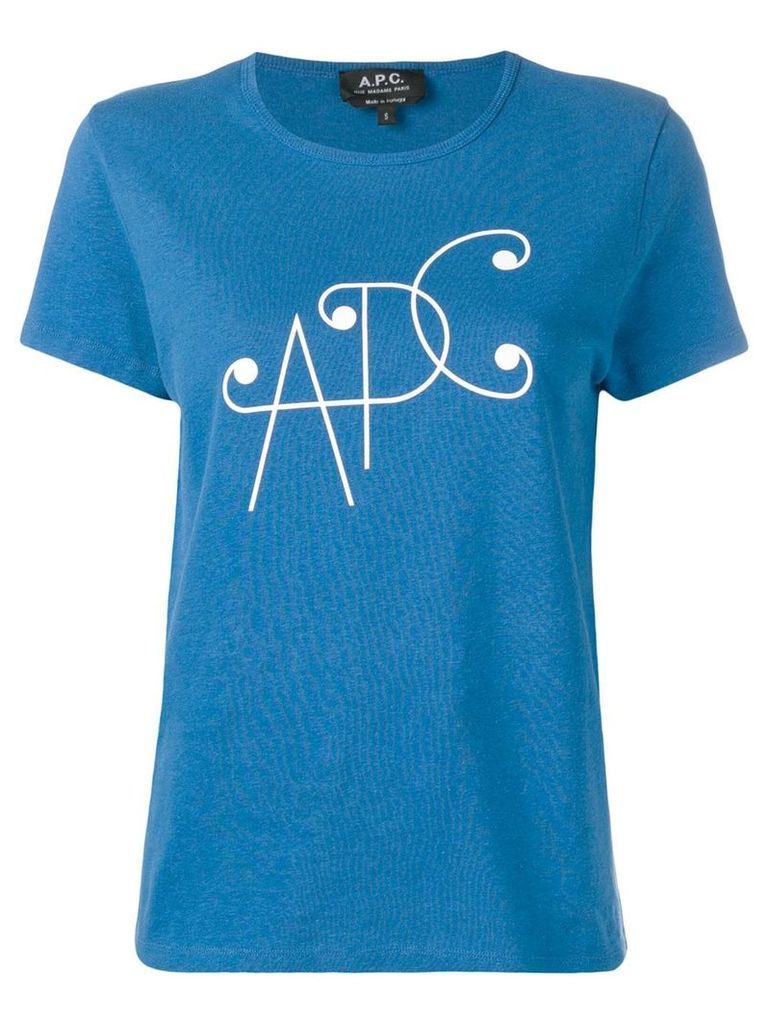 A.P.C. logo print T-shirt - Black