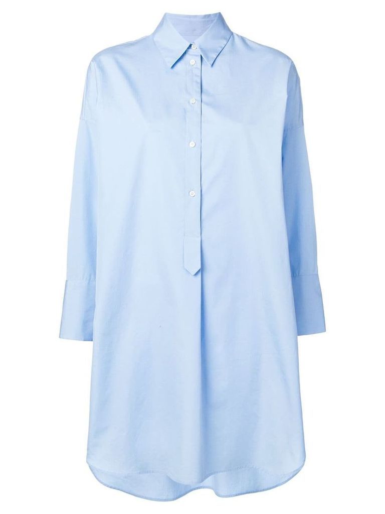 Alberto Biani oversized shirt dress - Blue