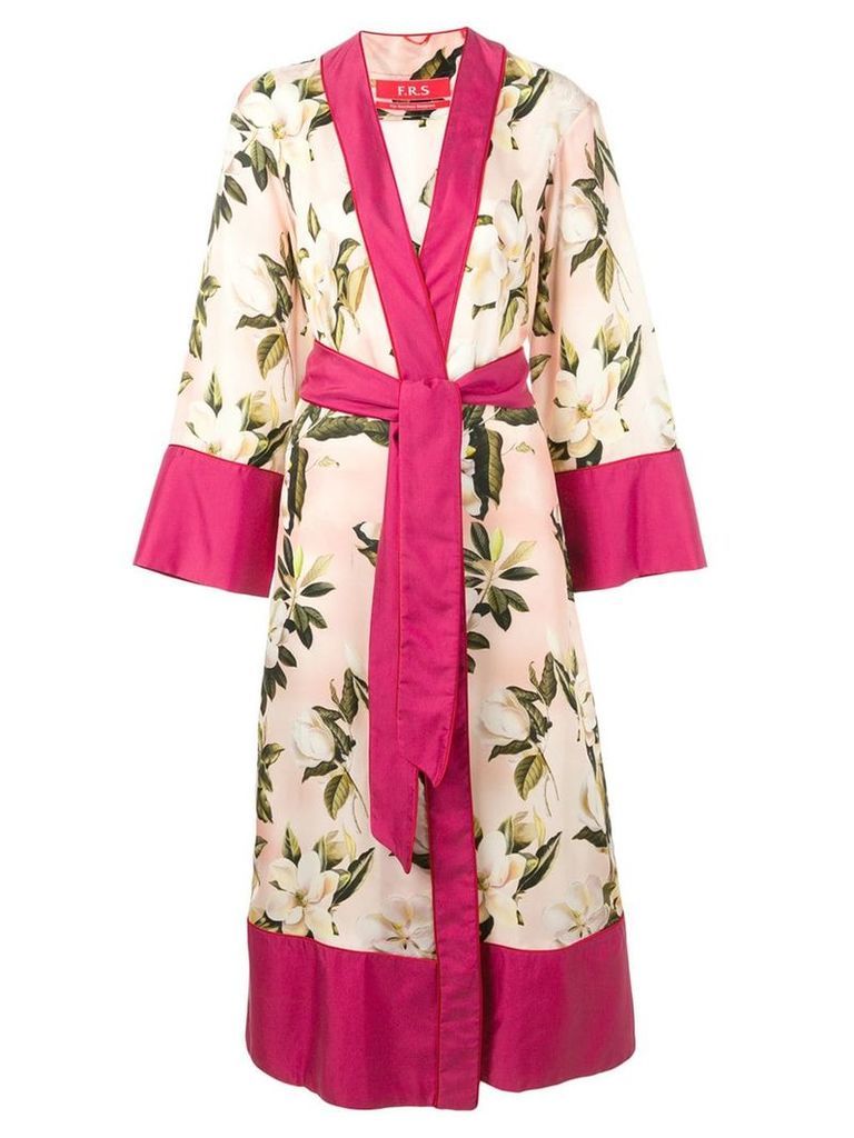F.R.S For Restless Sleepers floral print robe coat - Pink